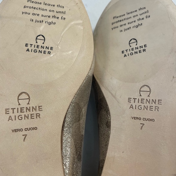 Etienne Aigner metallic flats - Picture 2 of 4